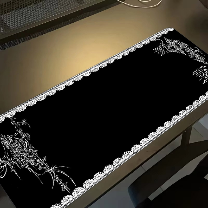 Desk Setup Dark - لوحة ماوس بتصميم داكن مع حواف