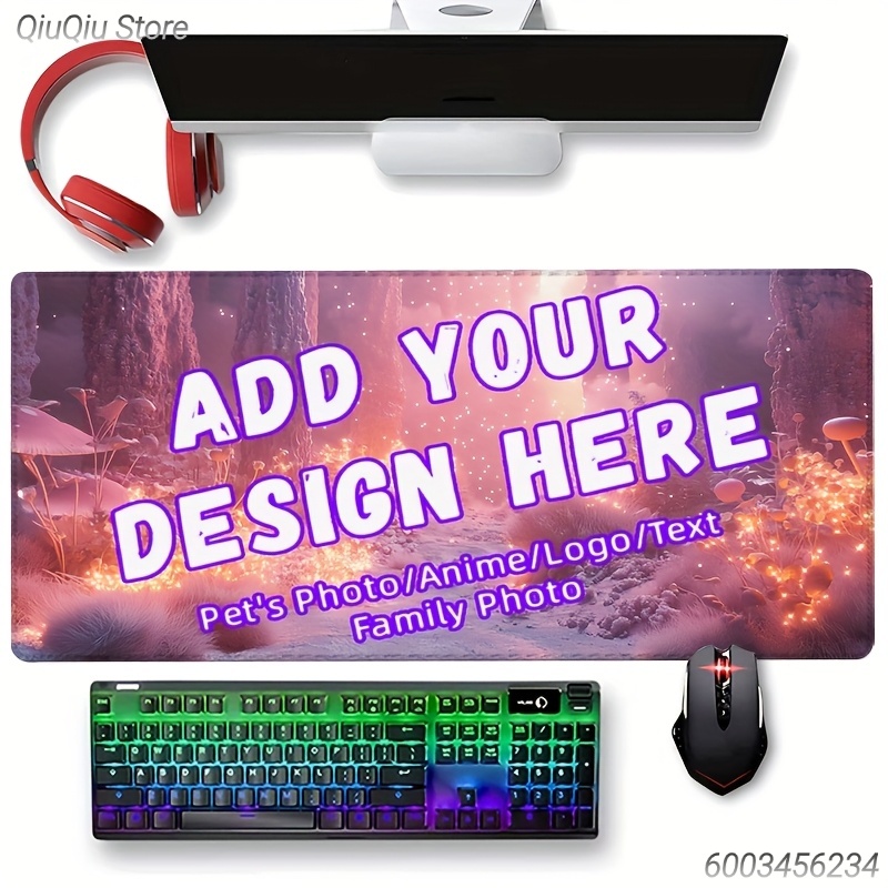 Rubber Mat Desk - لوحة ماوس مخصصة بسطح ناعم وسلس