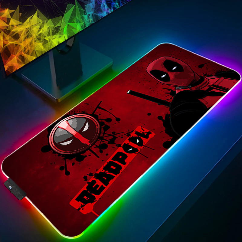 Desk Setup Rgb - لوحة ماوس LED للألعاب بإضاءة خلفية