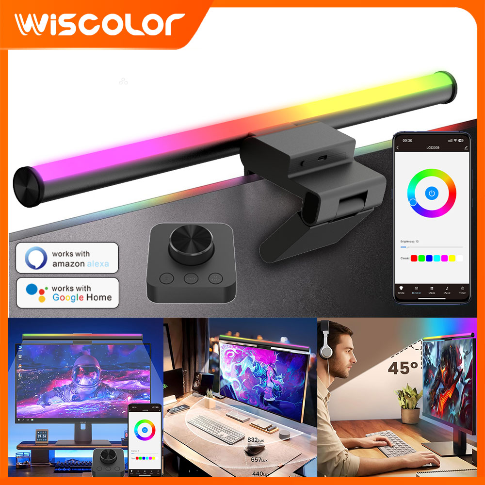 Desk Setup Rgb - مصباح معلق للشاشة، شريط إضاءة LED