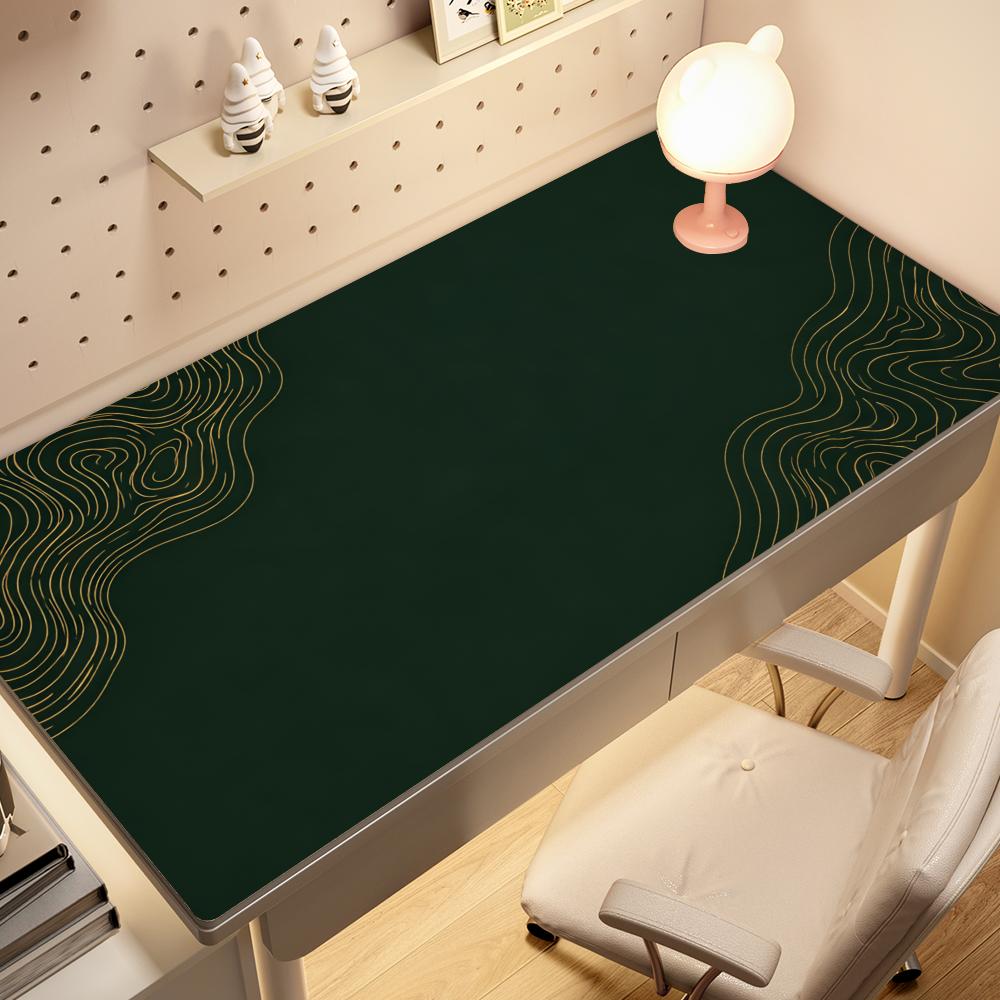 Desk Setup Minimal - سجادة مكتب فاخرة باللون الأخضر الغابي،