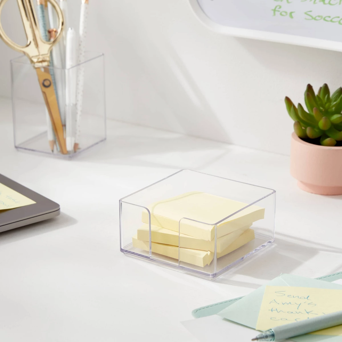 حامل ملاحظات لاصقة أكريليك شفا - مراجعة Sticky Memo Holder وسعره