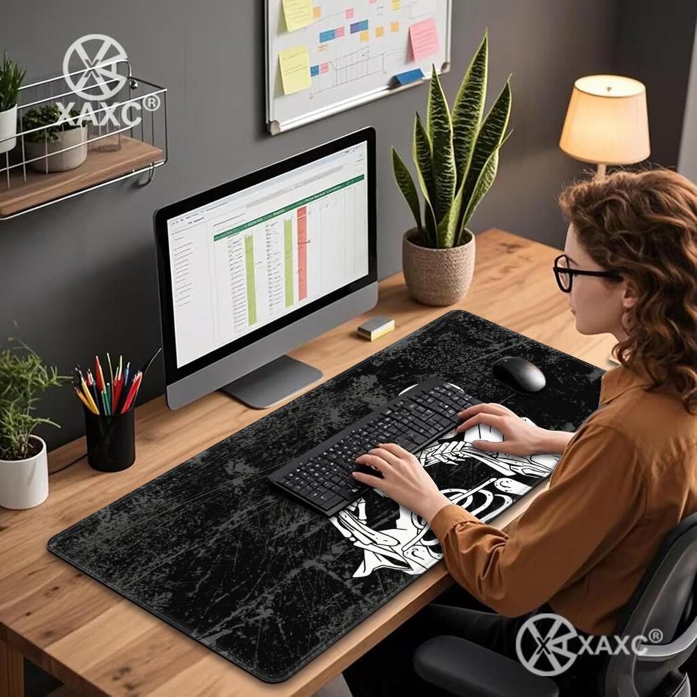 لوحة ماوس بتصميم جمجمة، سجادة  - مراجعة Desk Setup Dark وسعره
