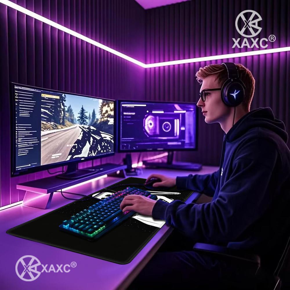 لوحة ماوس بتصميم جمجمة، سجادة  - مراجعة Desk Setup Dark وسعره