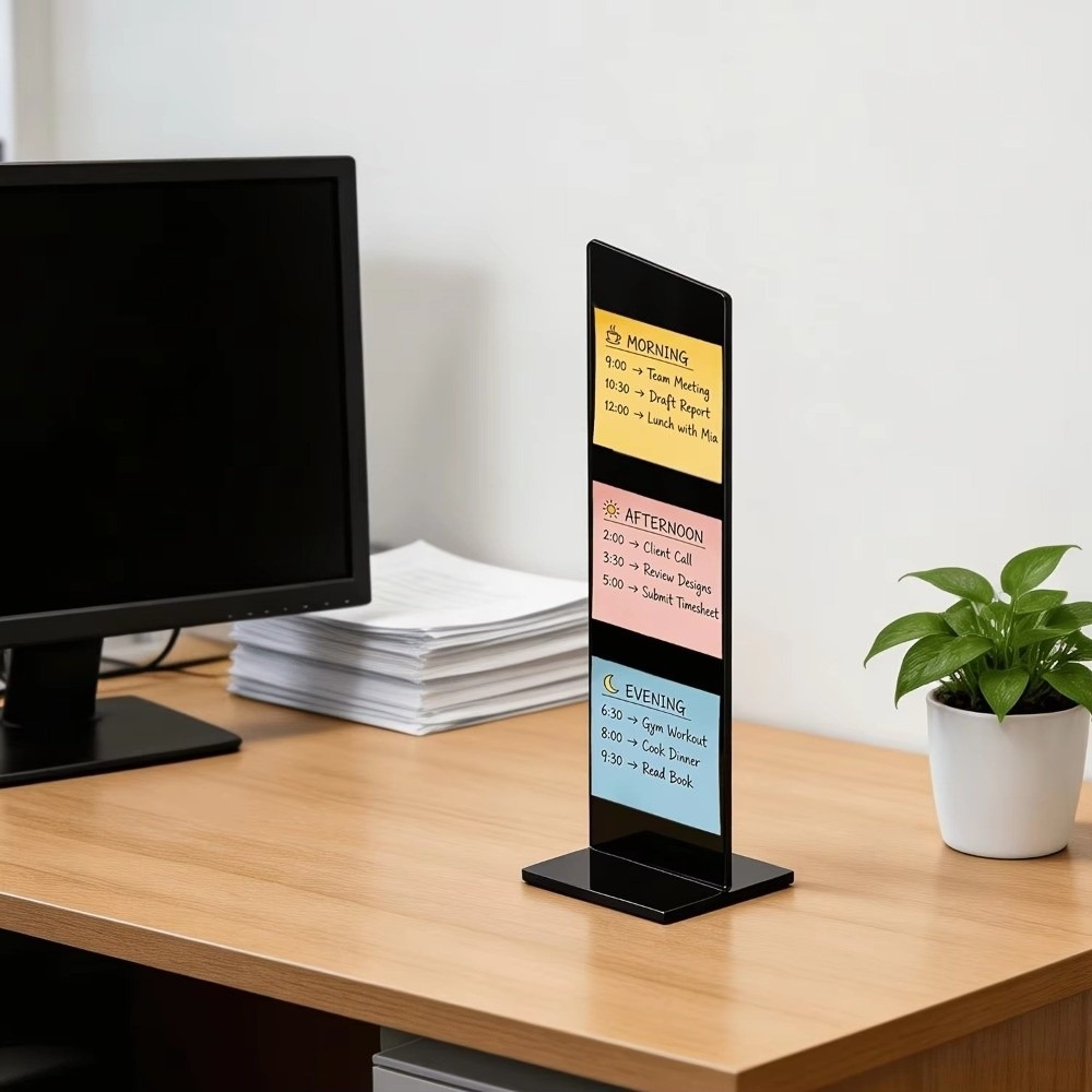 لوحة رسائل أكريليك قابلة للفصل - مراجعة Sticky Memo Holder وسعره