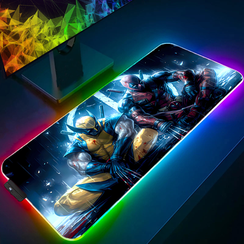 لوحة ماوس LED للألعاب بإضاءة خ - مراجعة Desk Setup Rgb وسعره