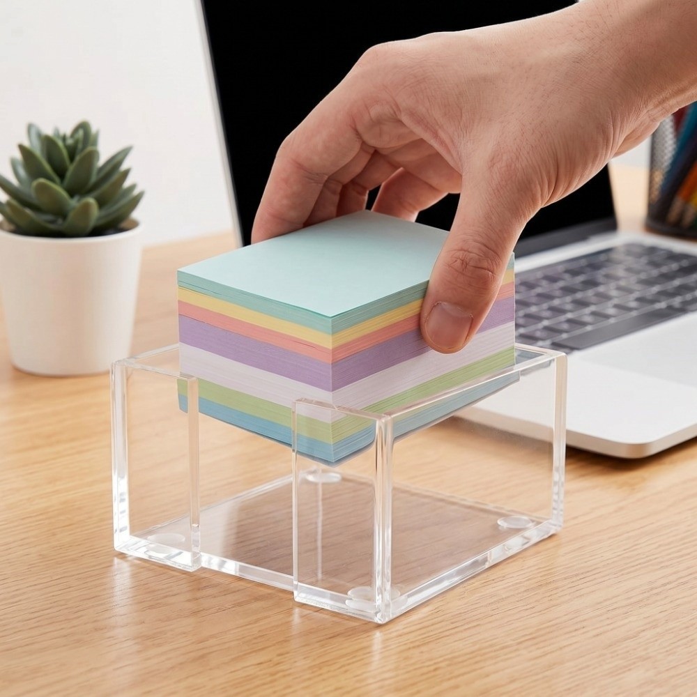 حامل ملاحظات لاصقة شفاف متعدد  - مراجعة Sticky Memo Holder وسعره