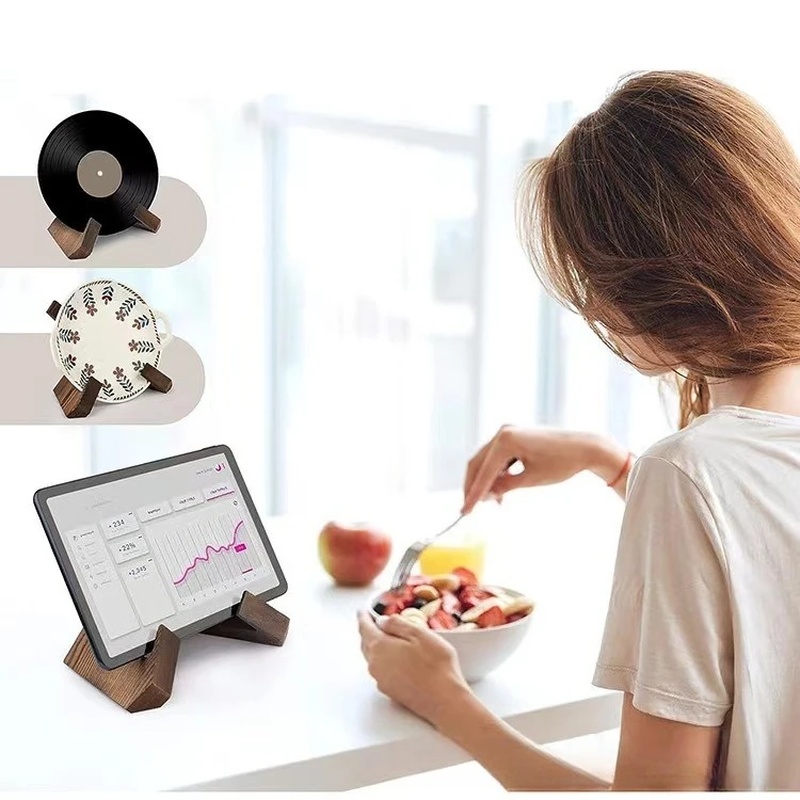 حامل كتب الطبخ من الخشب الصلب، - مراجعة Desk Setup Wood وسعره