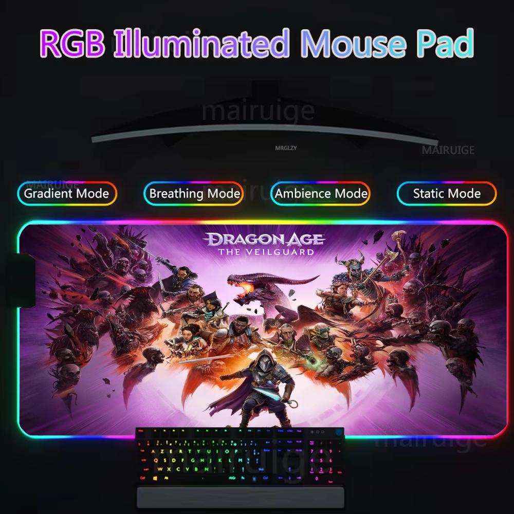 لوحة ماوس Dragon Age The Veilg - مراجعة Desk Setup Light وسعره