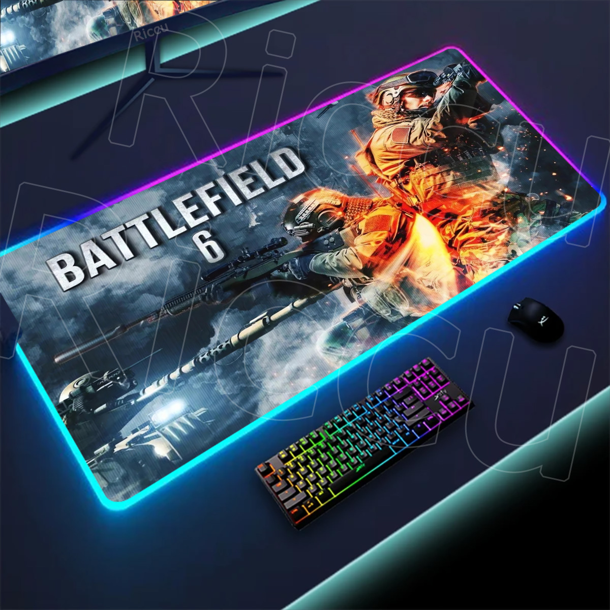 جديد ألعاب Rgb حصيرة مكتبية ال - مراجعة Desk Setup Rgb وسعره