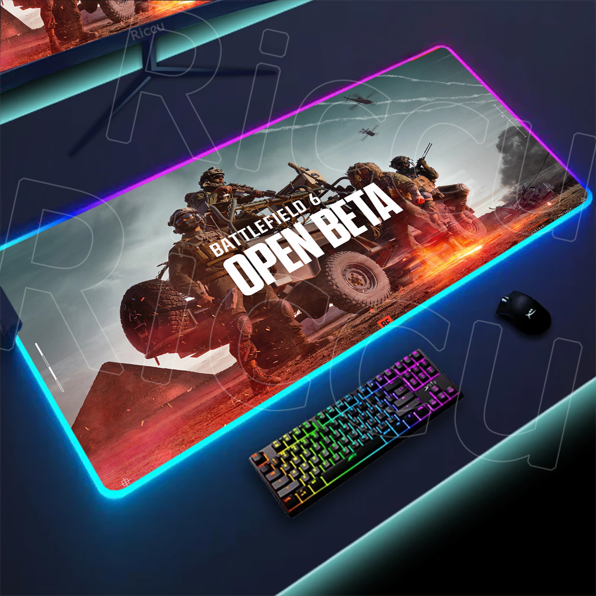 جديد ألعاب Rgb حصيرة مكتبية ال - مراجعة Desk Setup Rgb وسعره