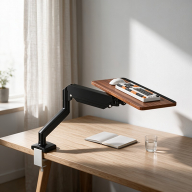 حامل لوحة مفاتيح تحت المكتب لت - مراجعة Desk Setup Diy وسعره