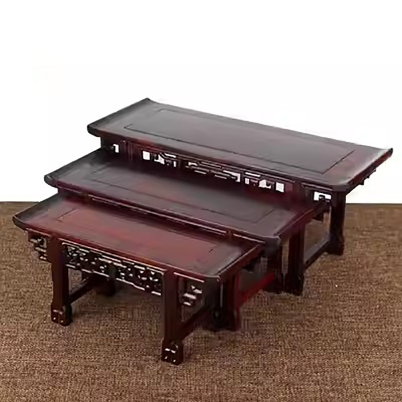 طاولة بوذا الماهوجني الصغيرة،  - مراجعة Desk Setup Wood وسعره