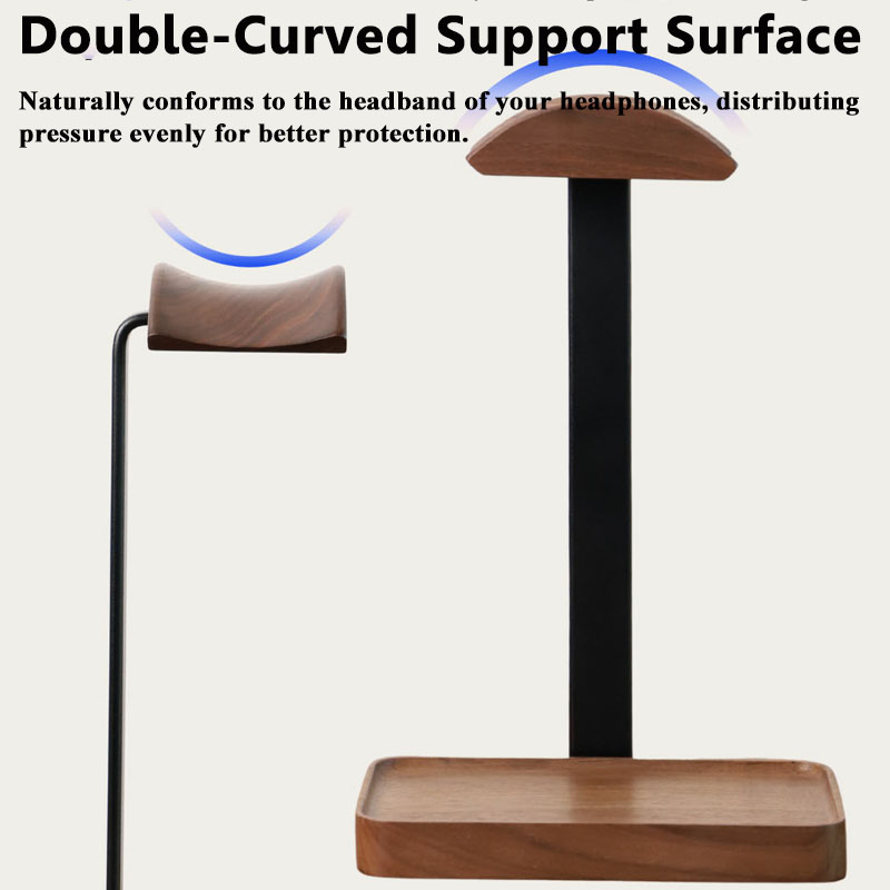 حامل سماعات رأس من الخشب الصلب - مراجعة Desk Setup Wood وسعره