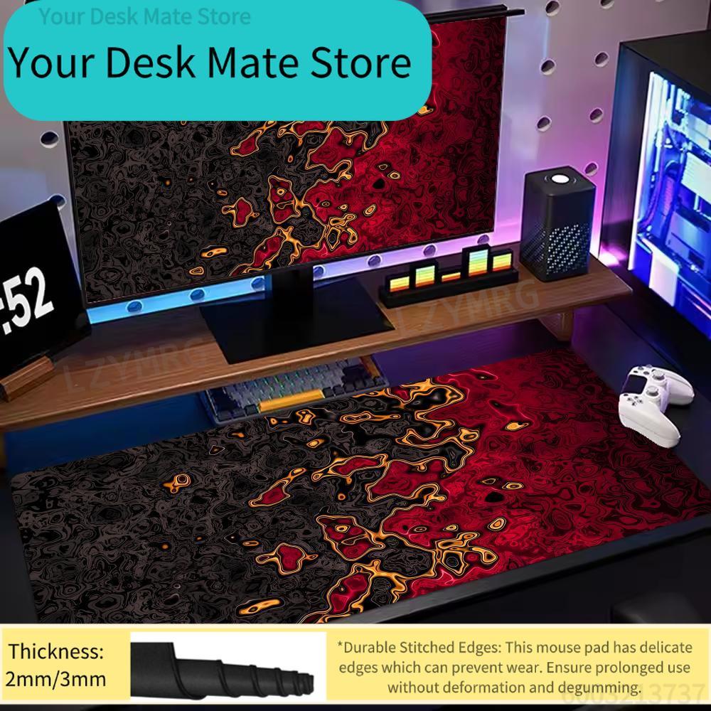 سجادة مكتب كبيرة سوداء بنقشة ر - مراجعة Rubber Mat Desk وسعره