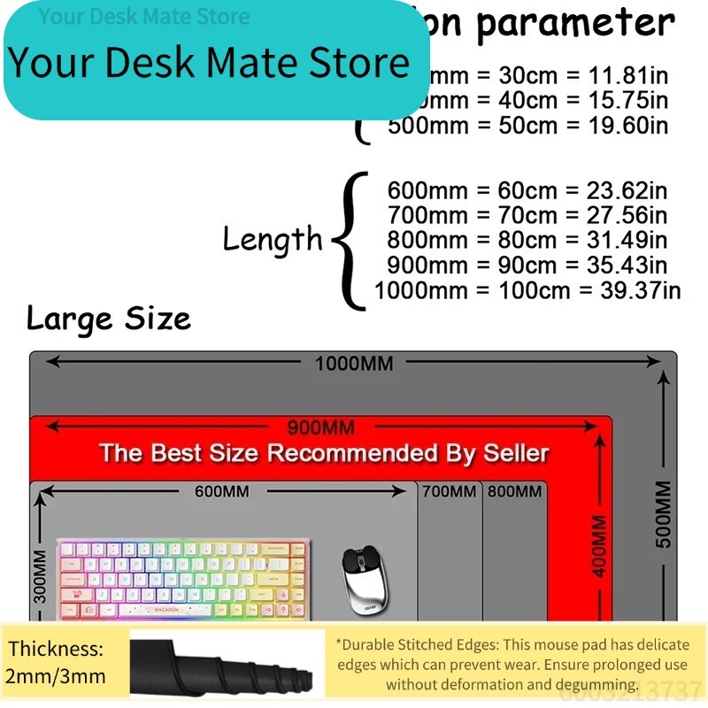 سجادة مكتب كبيرة سوداء بنقشة ر - مراجعة Rubber Mat Desk وسعره
