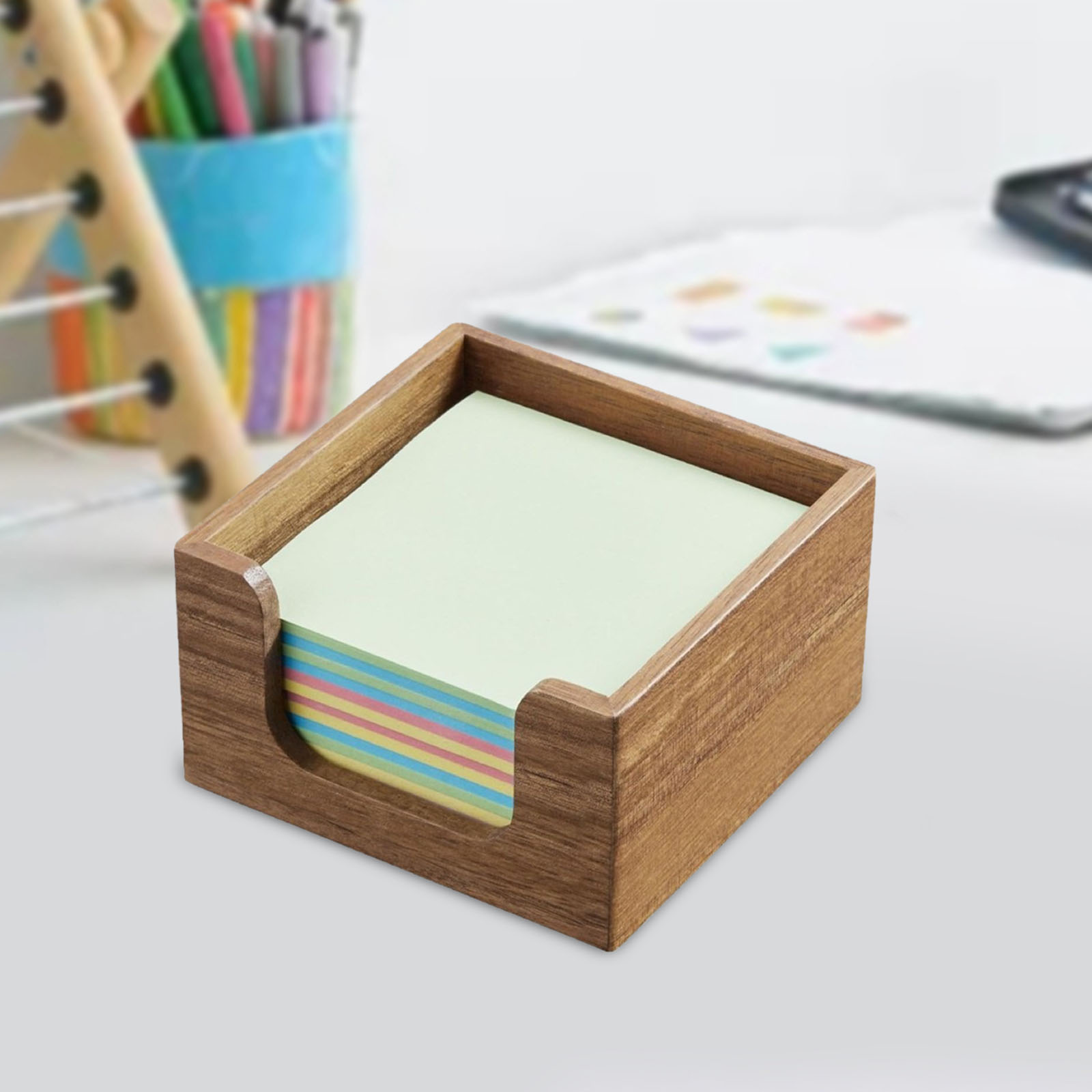 حامل ملاحظات لاصقة من خشب الأك - مراجعة Sticky Memo Holder وسعره