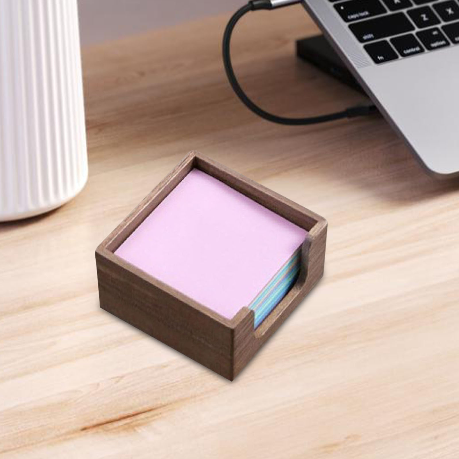حامل ملاحظات لاصقة من خشب الأك - مراجعة Sticky Memo Holder وسعره