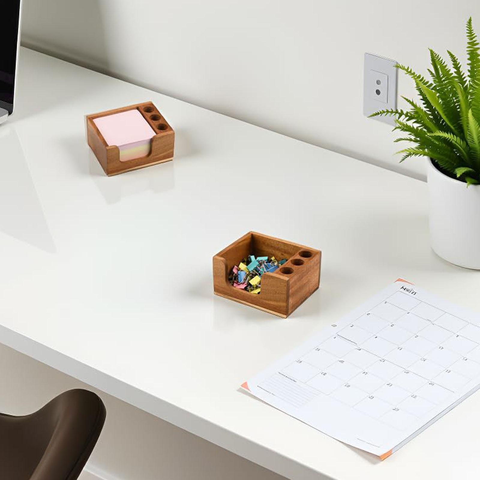 حامل ملاحظات لاصقة من خشب الأك - مراجعة Sticky Memo Holder وسعره