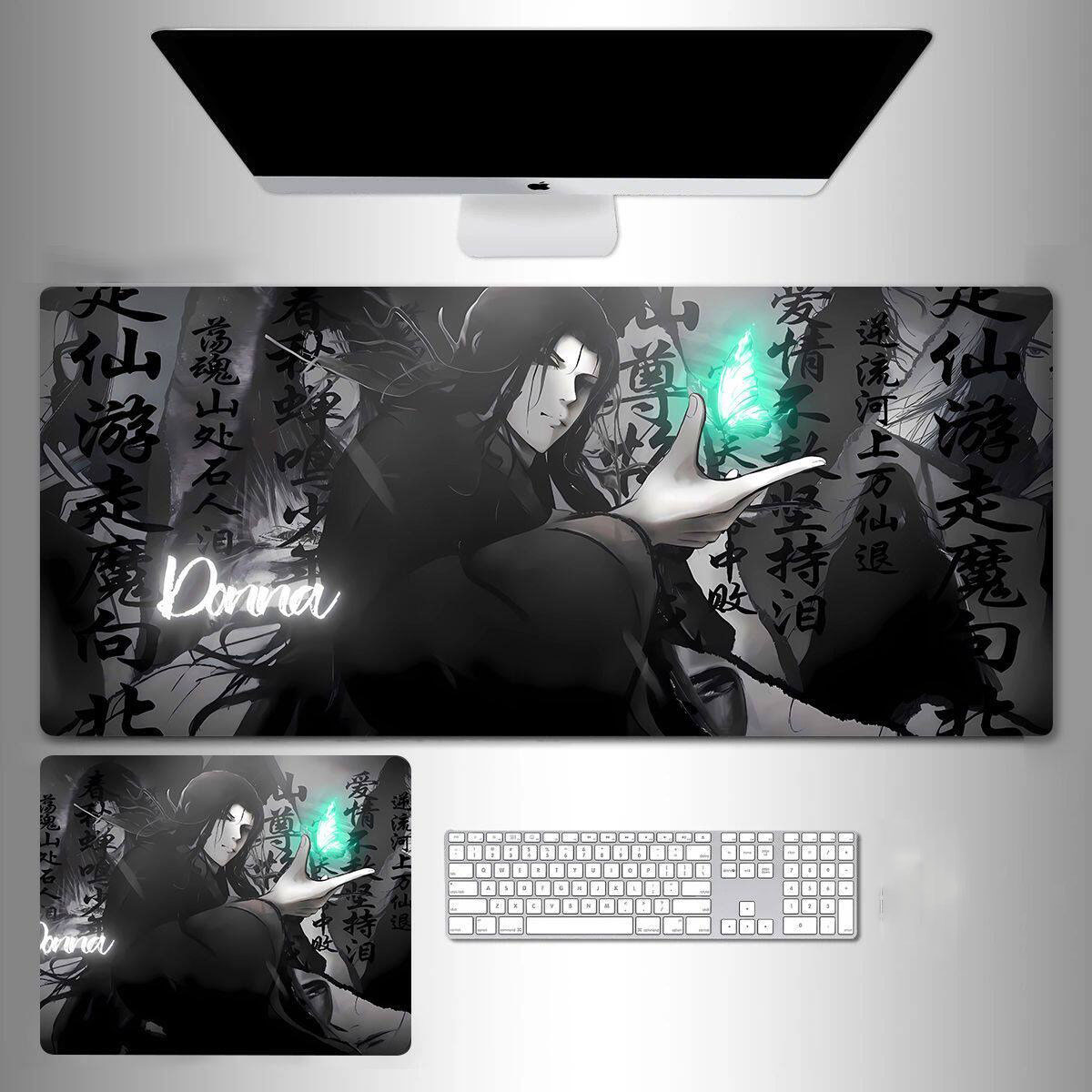 سجادة مكتب كبيرة بتصميم أنمي ص - مراجعة Desk Setup Dark وسعره