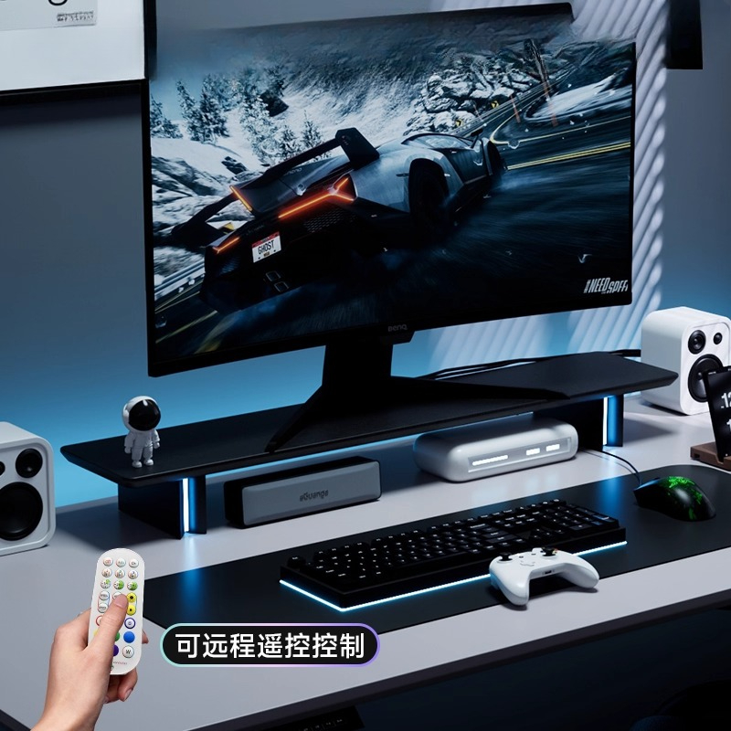 حامل شاشة RGB مريح لشاشة الكمب - مراجعة Desk Setup Laptop And Monitor وسعره