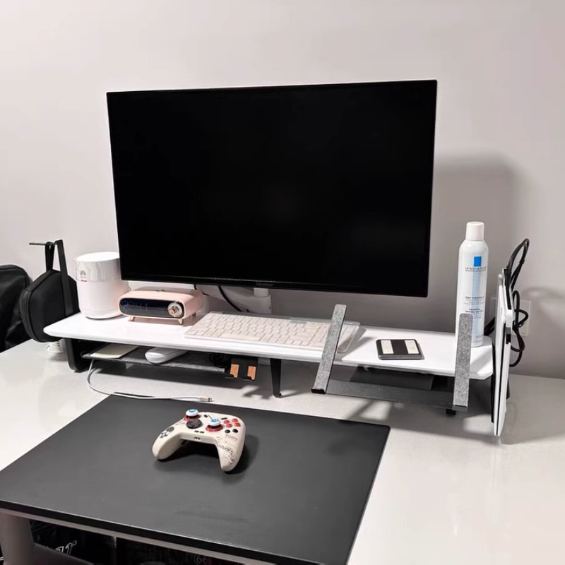 حامل مراقبة معياري، منظم مكتب  - مراجعة Desk Setup Laptop And Monitor وسعره