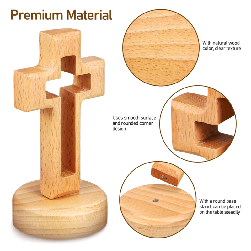 صليب خشبي قائم للتعليق على الح - مراجعة Desk Setup Wood وسعره