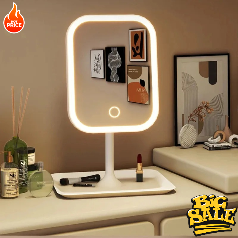 مرآة تجميل LED حديثة للمكتب، م - مراجعة Desk Setup Light وسعره