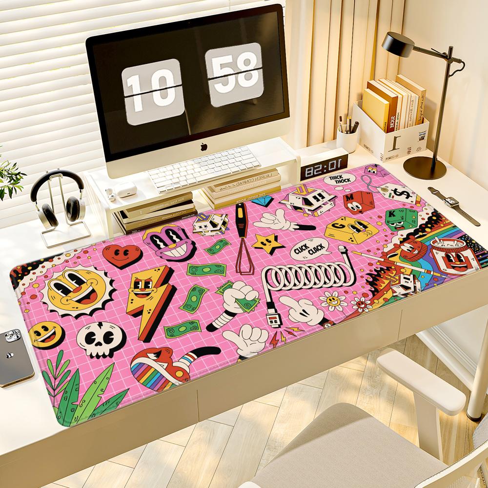 HYBXAXC سجادة ماوس بتصميم جراف - مراجعة Desk Setup Diy وسعره