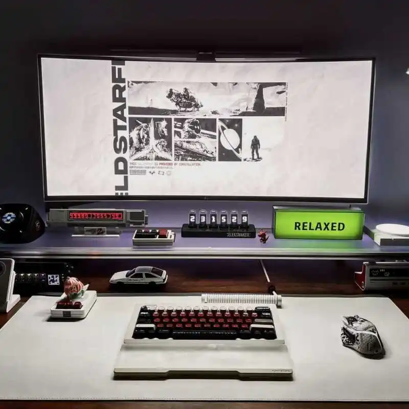 حامل شاشة من الألومنيوم من الأ - مراجعة Desk Setup Laptop And Monitor وسعره