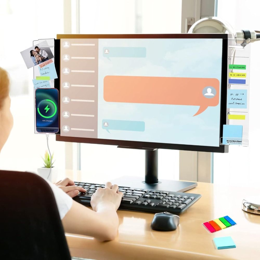 شاشة شفافة مذكرة المجلس متعددة - مراجعة Sticky Memo Holder وسعره