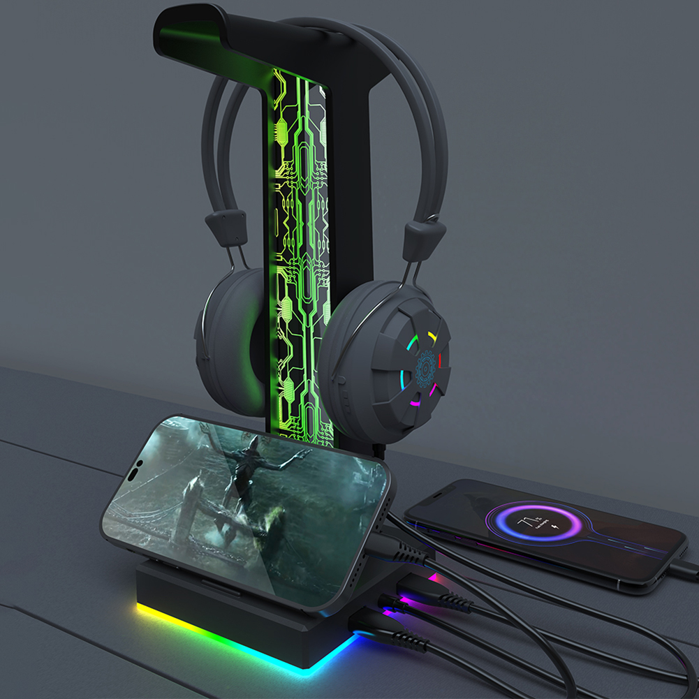 حامل سماعة رأس للألعاب RGB ، م - مراجعة Desk Setup Light وسعره