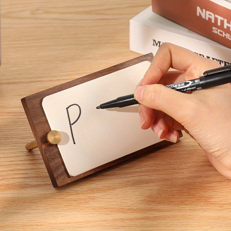 مشبك بطاقات عمل من الخشب الصلب - مراجعة Sticky Memo Holder وسعره