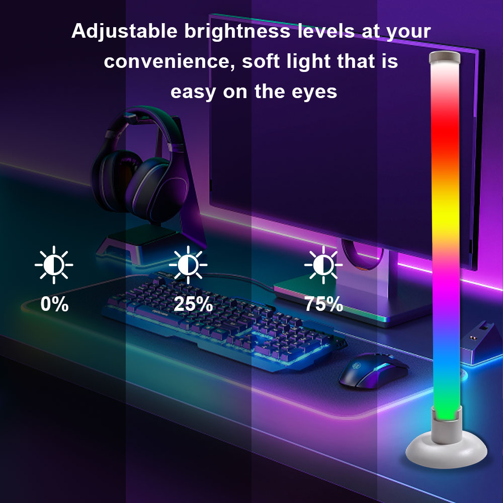 1/2 شريط LED ذكي، ضوء ليلي RGB - مراجعة Desk Setup Rgb وسعره