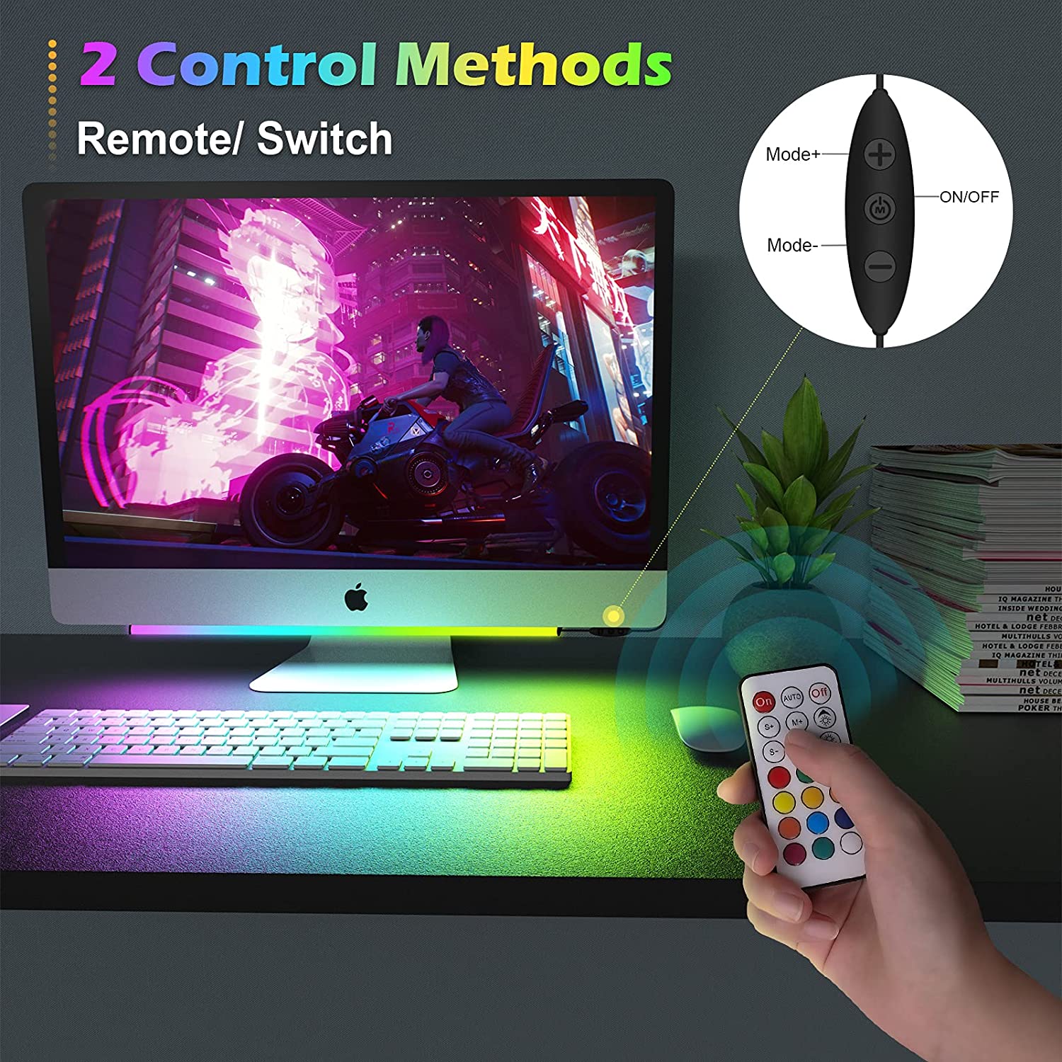 شريط إضاءة تحت الشاشة RGB Drea - مراجعة Desk Setup Rgb وسعره